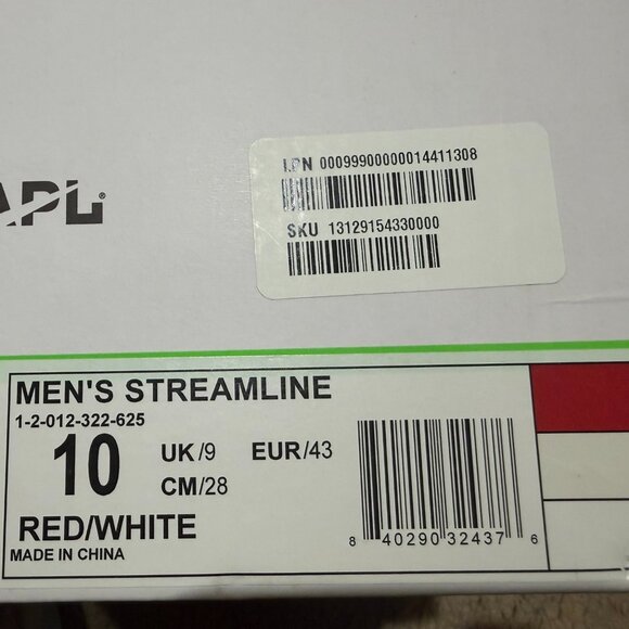 Unisex APL Streamline Red White Running Shoes / Size 10M/11.5W main image 9